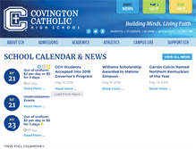 Tablet Screenshot of covcath.org